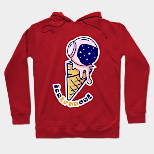 Cute Astronaut With The Sweet Ice Cream Cone Hoodie